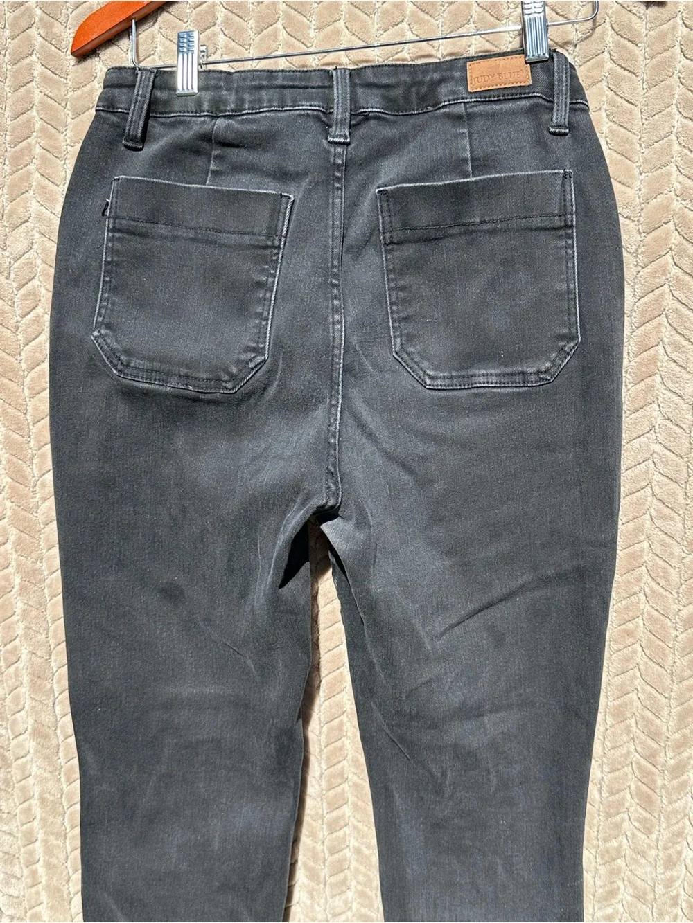 Judy Blue Black Jogger Jeans Women’s Size 9/29 High Rise Stretch Denim Pants - Picture 7 of 10